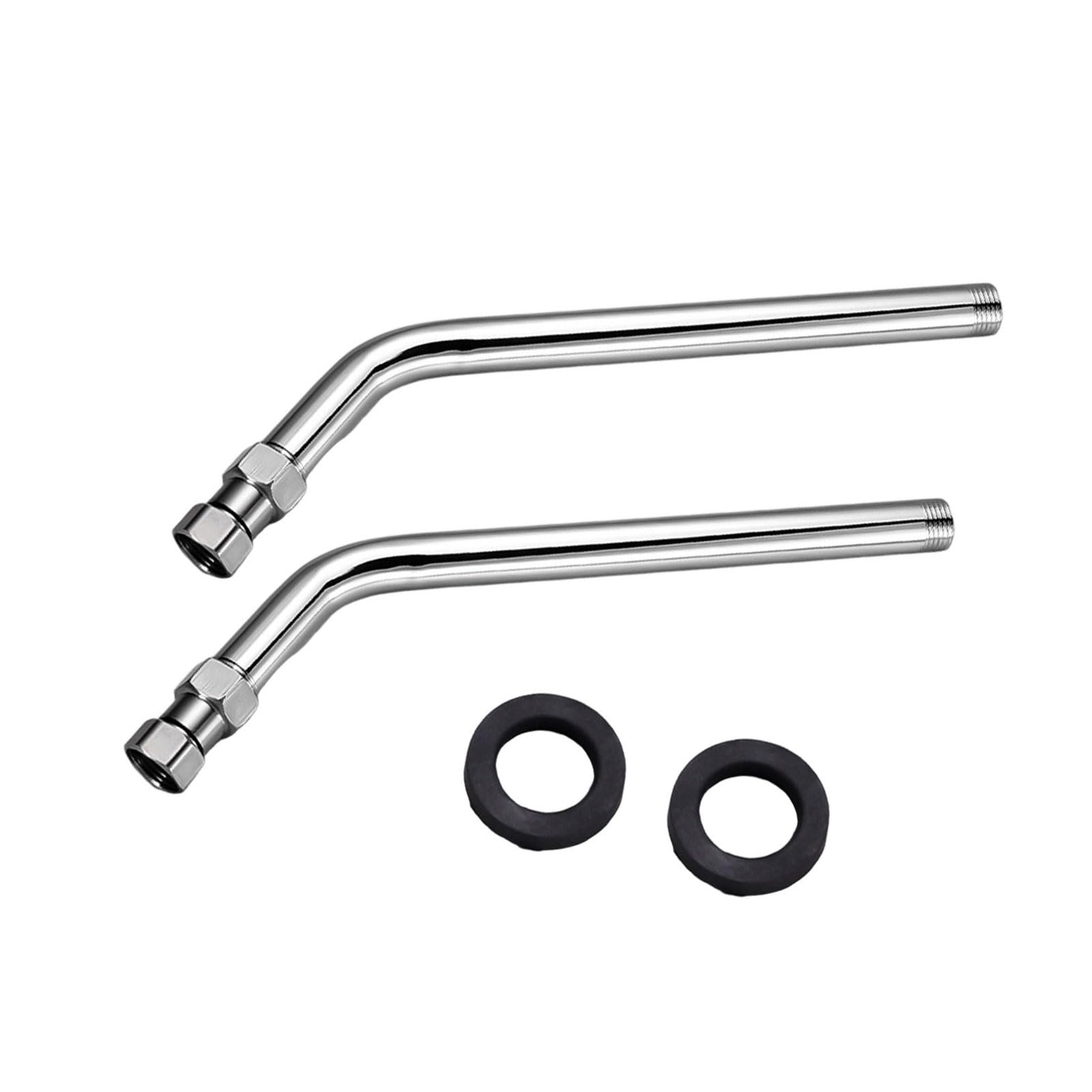 of 2 135 Degree Shower Hose Elbows Showers Angles Adapters for Enhances Sprays Coverage & Leak Steel Shower Elbow Adapter
