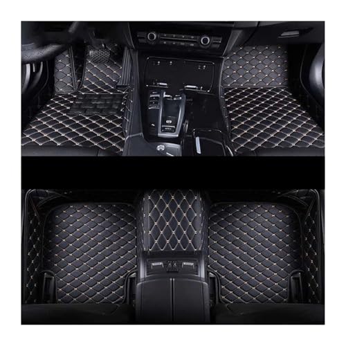 に適合する マツダ MX-5 3th 2005 2006 2007 2008 2009 2010 2011 2012 2013 2014 カスタム カー フロア マット オート カーペット フット パッド(Black Beige)