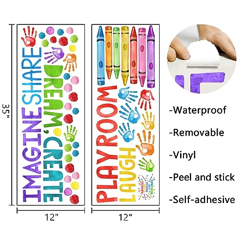 Vinilos Decorativos con Frases Mfault, 2 Piezas, 35x16 Pulgadas miniatura 2