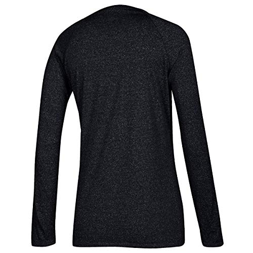 adidas Climalite Womens Long Sleeve Training Tee L Black Heathered