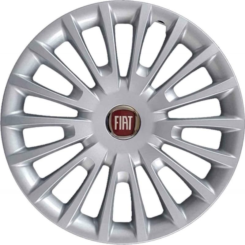 Kit di 4 copricerchi adattabili - per FIAT BRAVO Dynamic Elegance modello 2007 - diametro 16" - non originali
