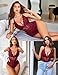 Avidlove Womens Lingeries Sexy Lingerie Red Naughty Lace Body Suits One Piece Teddy Valentines (Purple Red,L)