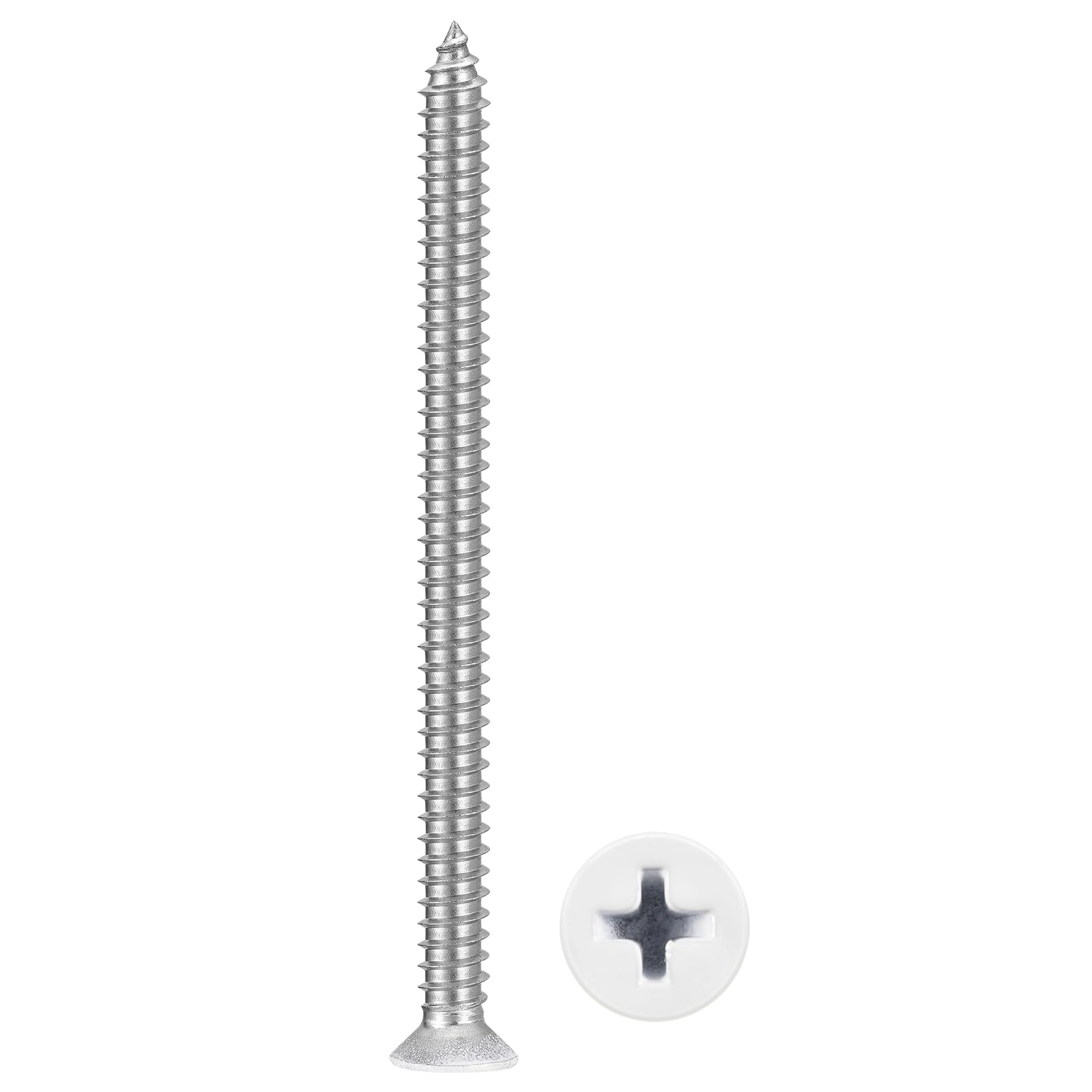 METALLIXITY Countersunk Phillips Wood Screw (#14x3-1/2") 10Pcs