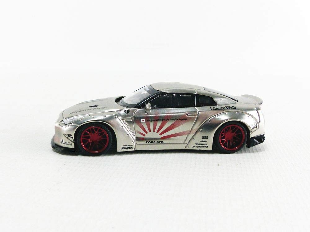 MiNiGT LBworks GTR サテンシルバー 1/64スケール1/64 MINI GT「LB☆WORKS Nissan GT-R (R35