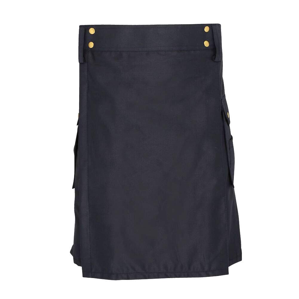 Tartanista Men's Navy Heavy Cotton Utility/Wilderness Kilt 46