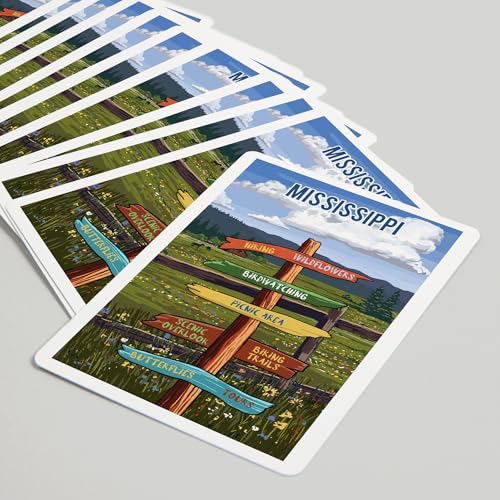 Baraja de Póker Lantern Press Mississippi 52 Cartas miniatura 5