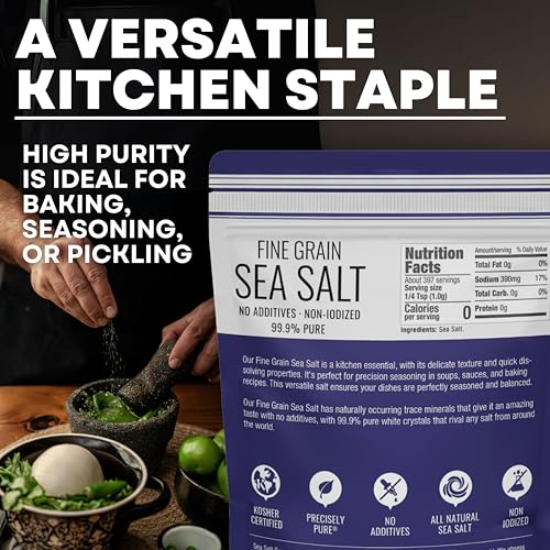 Sal marina fina 14 onzas Sea Salt Superstore miniatura 2
