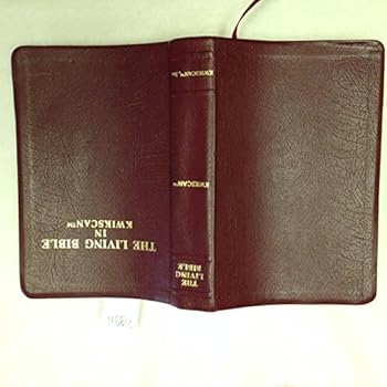 Hardcover The Living Bible in Kwikscan Book