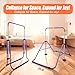 Triclicks Foldable Gymnastics Bar Adjustable Height Training Kip Bar, Expandable Home Gym for Girls and Boys Indoor Monkey Bar