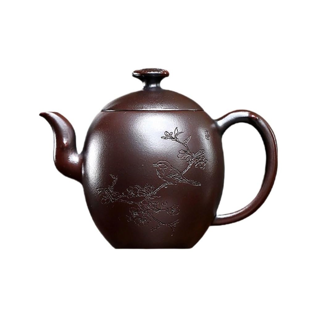 Czajniczek okrągły antyczny czerwony glina Huaixiang czajniczek przenośny ceramiczny podróżny zestaw do herbaty zaparzacz do herbaty