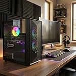 STGAubron Prebuilt Gaming PC Desktop, Radeon RX 550 4G, Intel Core i5 up to 3.6GHz, 16G RAM, 512G SSD, WiFi 6, BT 5.0, RGB Fan x2, Windows 11 Home - Image 5