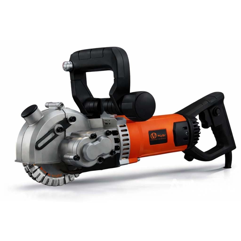 VOLTZ 125 Wall Chaser 4200W Groove Cutting Machine Wall Groove Slotting Machine Electric Brick Wall Chaser for Brick Granite Marble Concrete Cutter Notcher Groover 220V-image-18