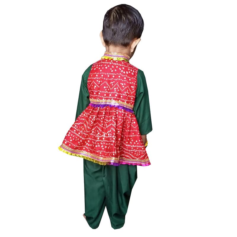Image of Aglare Gujarati Kedia Dhoti Dress For Boys,kedia,Kurta set for boys small and adult,STITCHED Black