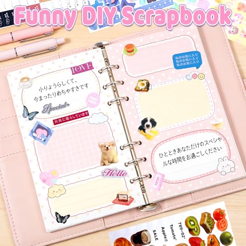 Image of 3500Pcs Korean Stickers for Kpop Photocards Decor Stickers Book Aesthetic Toploader Sticker Glitter Butterfly Sweetheart Ribbon Flower Alphabet Cute Scrapbook Sticker for DIY Card Art Crafts 60-Page