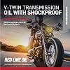 الخط الأحمر 42804 زيت التروس الاصطناعي الكامل، زيت ناقل الحركة V-Twin مع مقاوم للصدمات - 1 كوارت