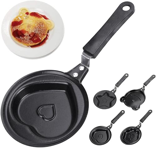 Miniatura 6 de Sartén para huevos para panqueques con bonito utensilios de cocina antiadherentes mini cacerola de dibujos animados sartén para huevos para