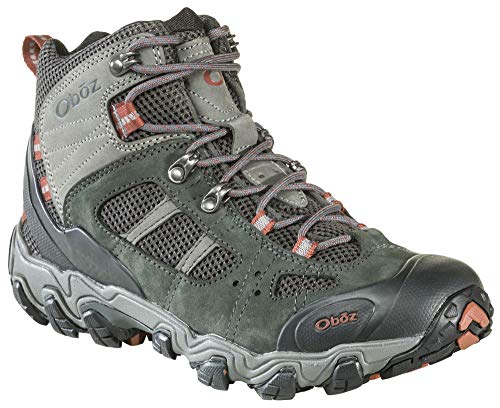 Oboz Bridger Vent Mid Hiking Boot - Men's Dark Shadow/Brandy Brown 10