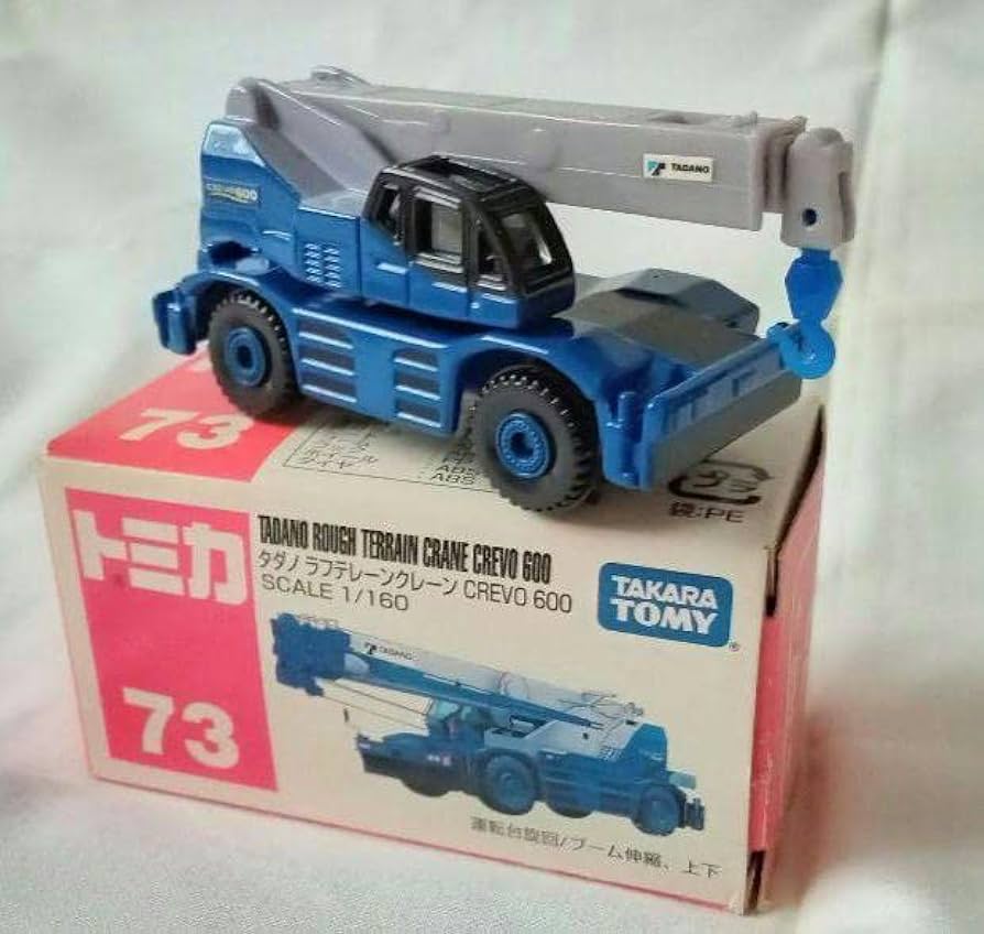 トミカ タダノ ラフターラインクレーン 2台セット No.2 1/96 トミカ タダノ ラフターラインクレーン 2台セット No.2 1/96 赤