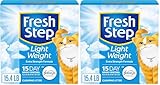 Fresh Step Clumping Cat Litter, Lightweight, Extreme, Long Lasting Odor Control Kitty Litter with Activated Charcoal, Low Dust Formula, 15.4 lb (Pack of 2)