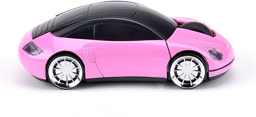 Miniatura 3 de 2.4GHz 3D Car Shape Ratón óptico inalámbrico USB Gaming Mouse con receptor para PC portátil (rosa)
