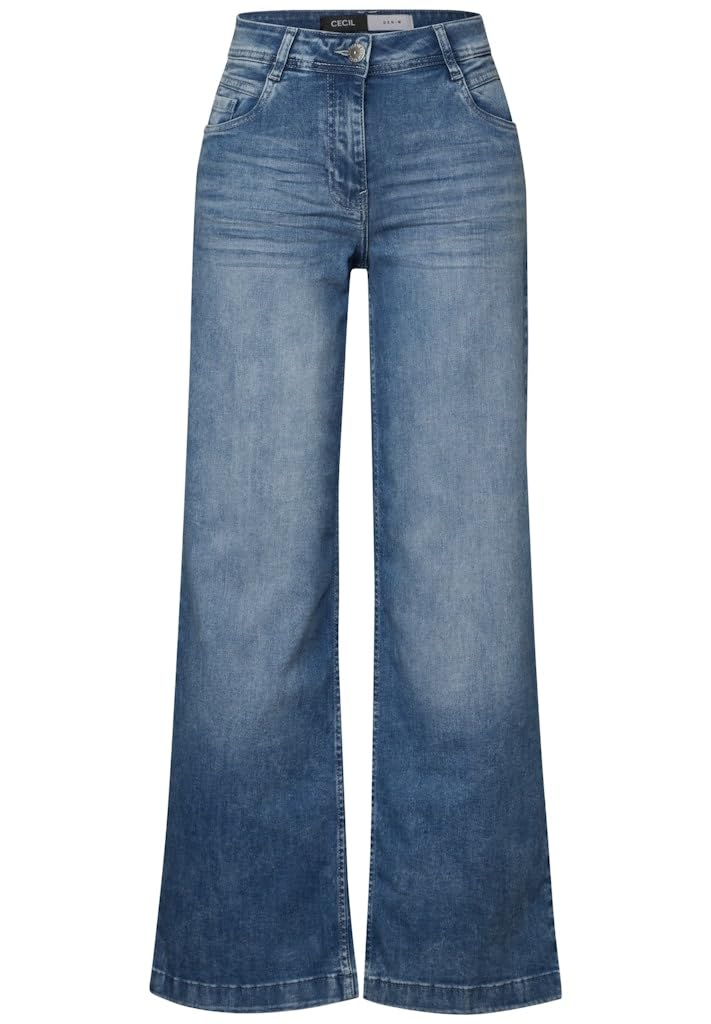 Cecil Style Neele Flare Light Blue Light Blue Washed 33
