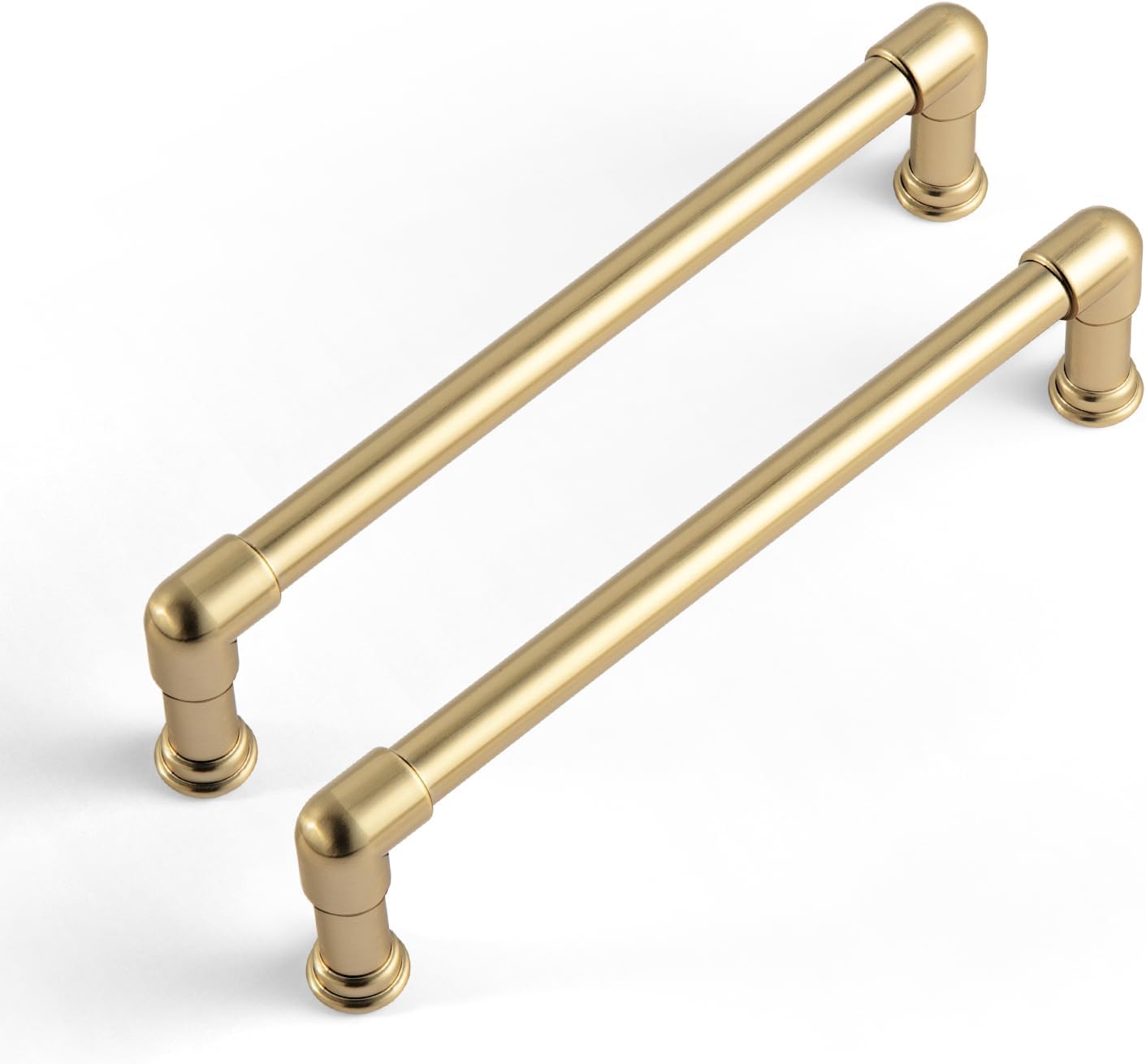 Goo-Ki 6 Pack 5 in（128mm） Hole Center Cabinet Pulls Champagne Bronze Zinc Alloy Kitchen Drawer Pulls Drawer Handles 2367-UBR-128