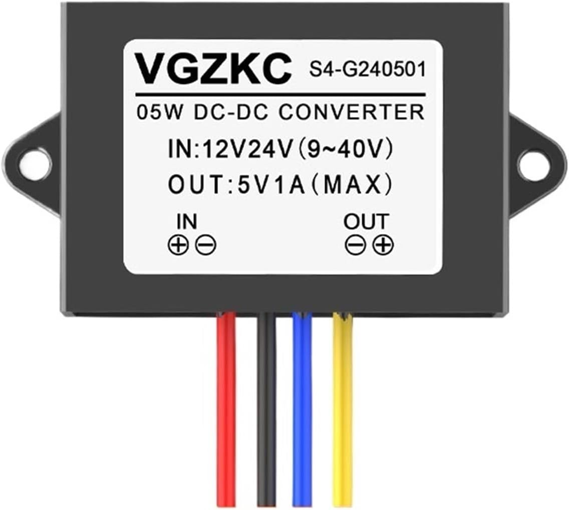 DC-DC Fully Isolated 12V24V36V48V60V72V80V100V to 5V 1~20A DC Step-Down Power Converter(9-40V to 5V 3A)