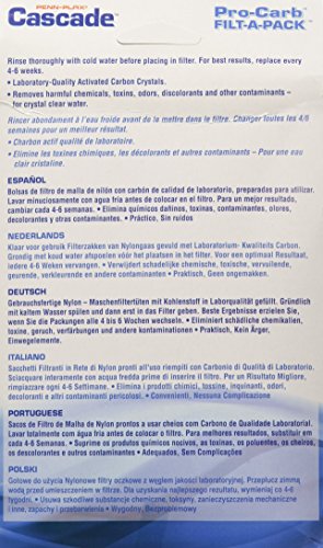 Image of Penn-Plax Cascade Pro-C Aquarium Canister Filter Media Bags - 8 Oz - 2 Count (Pack of 12)