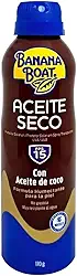 Banana Boat Óleo Seco Bronzeador FPS 15 Aerossol 170g Toque Seco