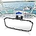 Marine Rearview Mirrors, Universal Upgrade Wide Angle Convex Rear View Boat Mirror for Ski Boats Yacht Pontoon Boat Watercraft Surfing