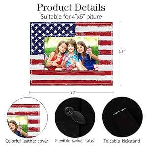 PETCEE American Flag Picture Frame Independence Day Wooden Photo Frame 4th of July Picture Frame Veterans Day Gift American Star Patriotic Desktop Decoration Christmas Memories Day Gift Supplies PETCEE American Flag Picture Frame Independence Day Wooden Photo Frame 4th of July Picture Frame Veterans Day Gift American Star Patriotic Desktop Decoration Christmas Memories Day Gift Supplies