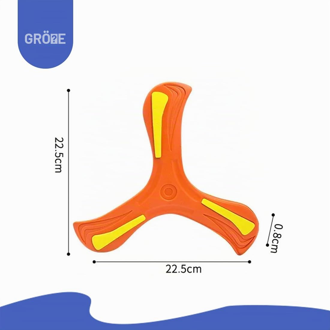 GXGM 5 Stück Bumerang für Kinder,Boomerang,Dreiflügelig,Wurfspiel Outdoor,EVA Frisbee Soft,Sicher in der Anwendung,Outdoor Spielzeug,Geschenke für Kinder 6 7 8 Erwachsene Anfänger