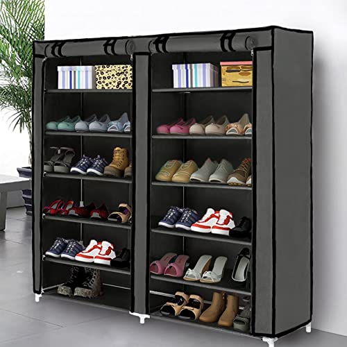 image for Blissun 7 Tier Shoe Rack Storage Organizer, 36 Pairs Portable Double R
