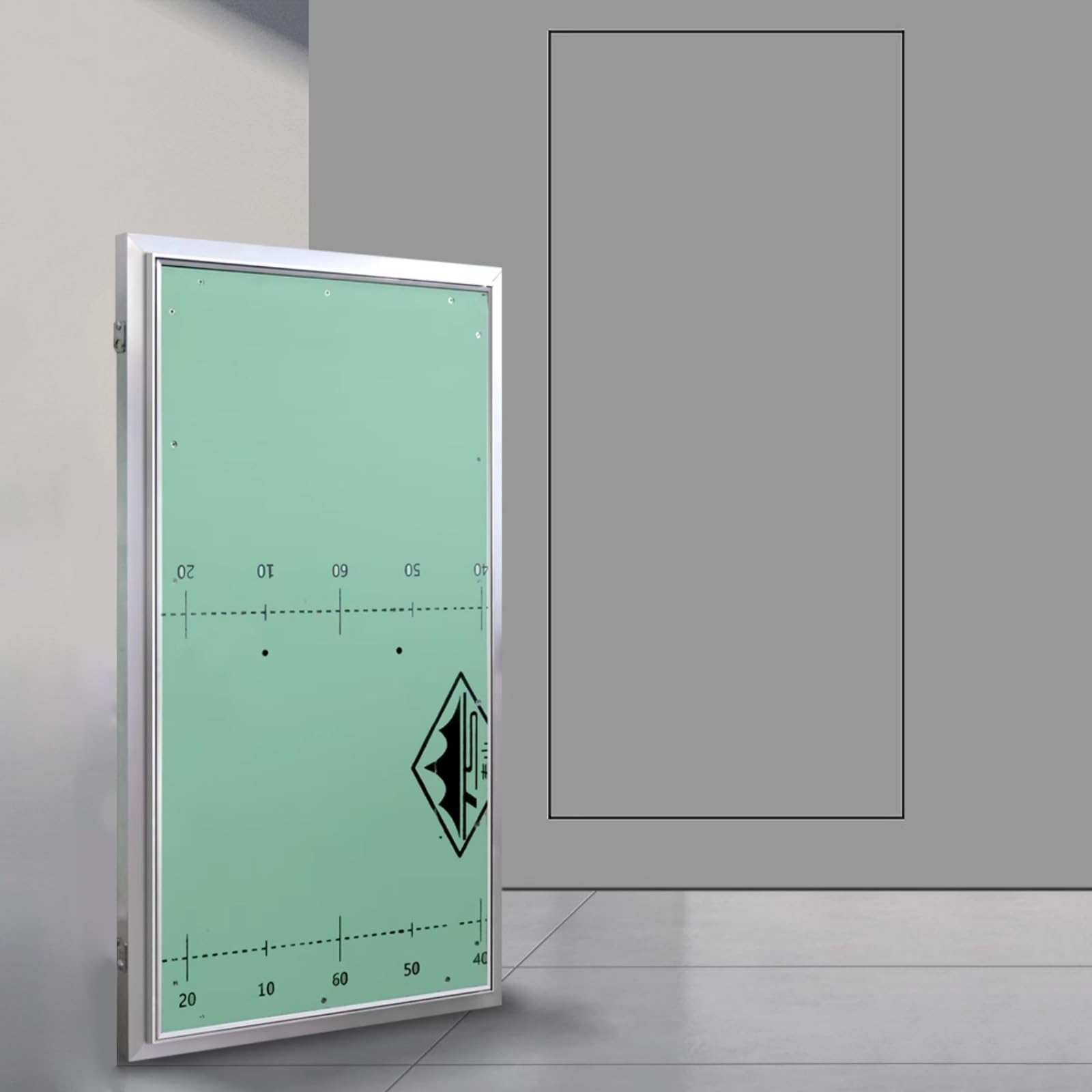 Puerta de acceso para inspección de desván de 60x60 cm blanca 1