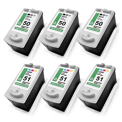 Cartouches pour Canon MX 310 300 Eurotone PG50 CL51 pour remplacer l'encre vide rapidement