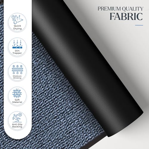 FB FunkyBuys Washable Door Mats Indoor & Outdoor, Non-Slippery Heavy Duty Doormats Indoor, Highly Absorptive Rubber Door Mat - Image 4