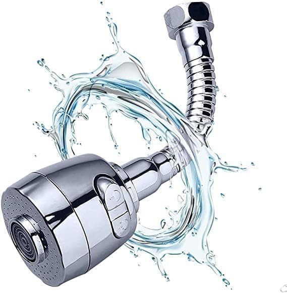C2SK Switch Turbo Flex Faucet Extension – Flexible Stainless Steel Rotating Tap Nozzle with Dual Water Flow Modes - Water-Saving Kitchen Sink Faucet 1
