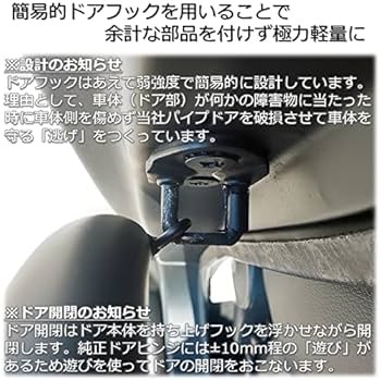 JA11　JA12　JA22　ジムニー　PJ簡易パイプドア（左右セット） Amazon | JA11 JA12 JA22 ジムニー PJ簡易パイプドア（左右