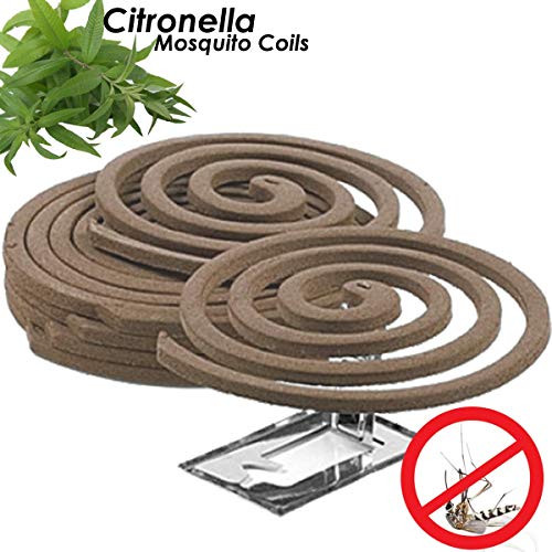 W4W Citronella Mosquito Repellent Coils - Outdoor Use Reaches Up to 10 feet
