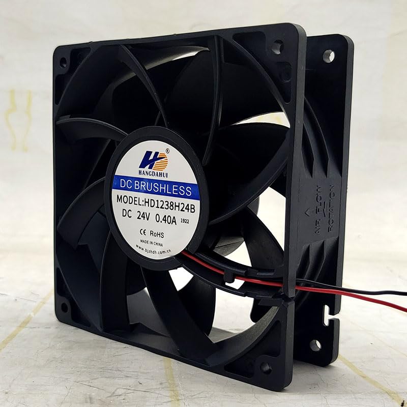 NZNYDNL HD1238H24B 24V 0.40A 12038 Inverter Large Air Volume Axial Flow Fan