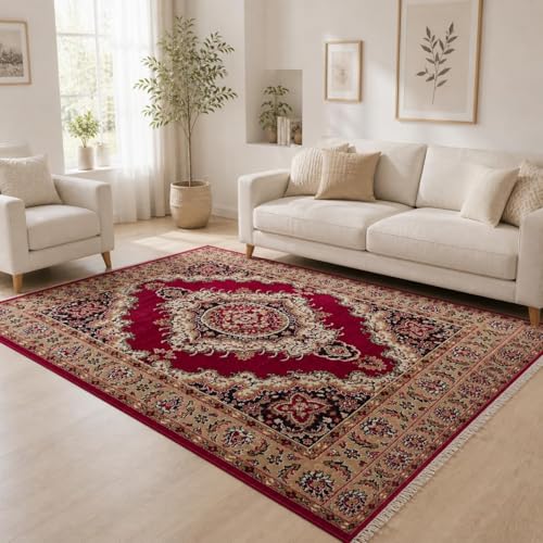 Image of for Living Room 4x5 Feet (121x150 cm) | Super Soft Floral Area Rug | Anti Skid Washable Carpet for Bedroom Hall Home Decor