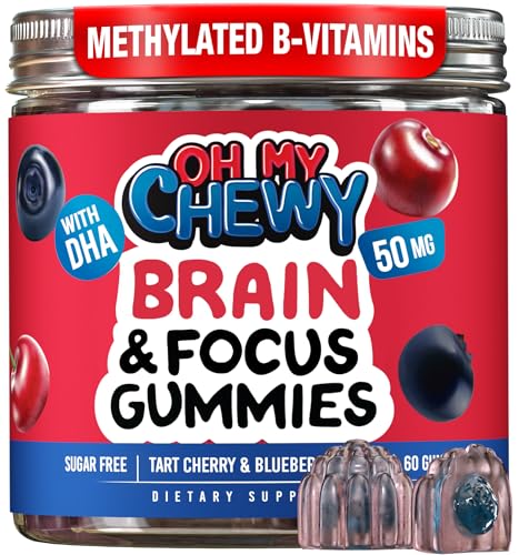 Oh My Chewy Center-Filled Brain and Focus Gummies