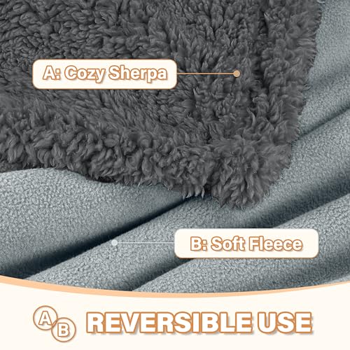 Pawsee Wasserdicht Hundedecke Katzendecken Waschbar, wasserdichte Decke für Unterwegs Hundesofa Schutzdecke Sofa Überwurf, Flauschig Hundedecke für Miniaturhunde Kleine Hunde Katzen,XS 75 x 60cm