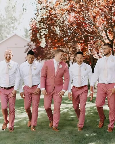 Men's Linen Mens Suits 3 Piece Slim Fit Tuxedo for Men Beach Wedding Formal Groomsmen Suit Groom Prom Set4