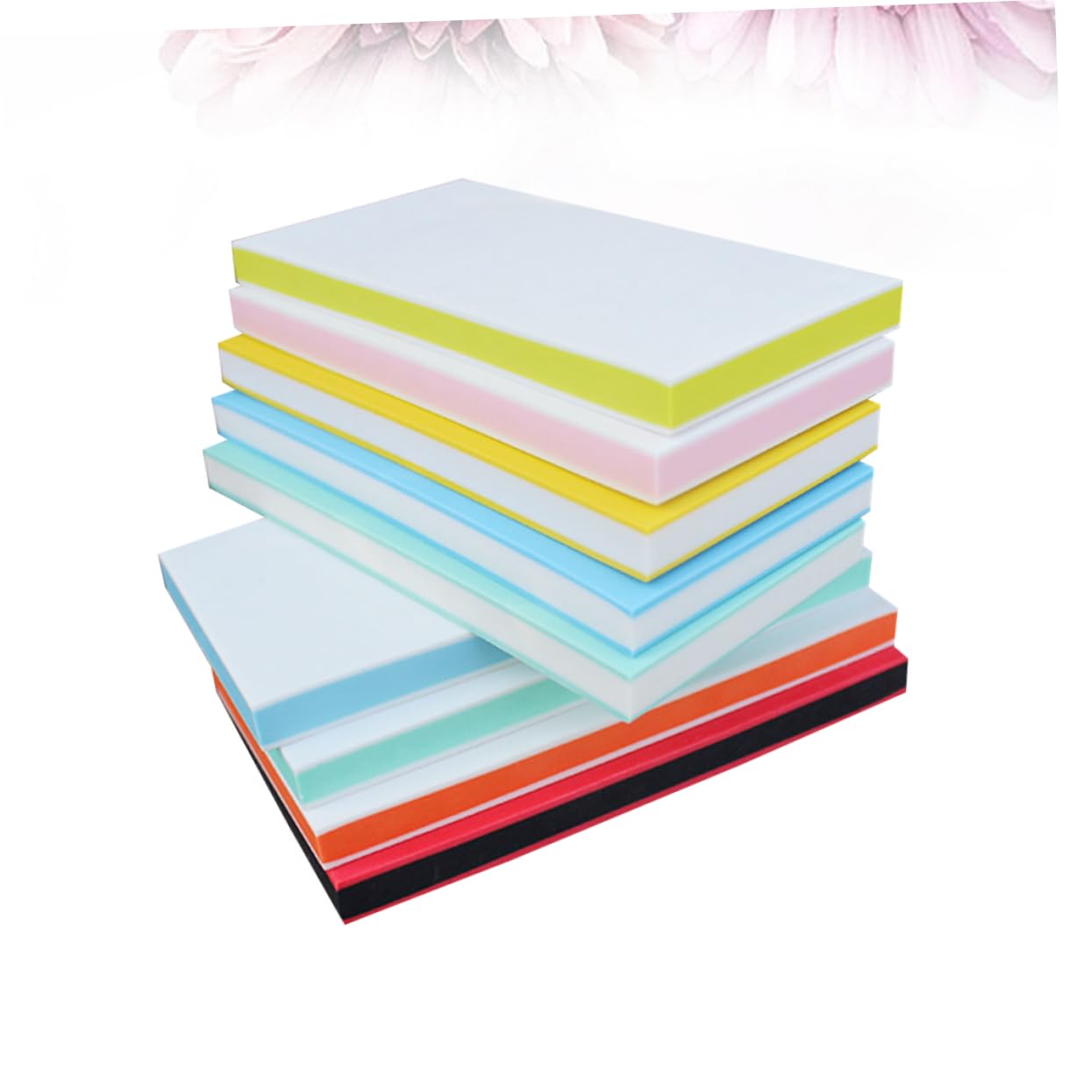 TEHAUX DIY Rubber Stamps Brick 10pcs Professional Carved Stamps for Scrapbook Cards Invitations Random