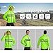 EFGETD Windproof Cycling Jacket Hooded Ultralight Breathable Mountain Bike Windbreaker Reflective Coat, Packable(Black,XXX-Large)