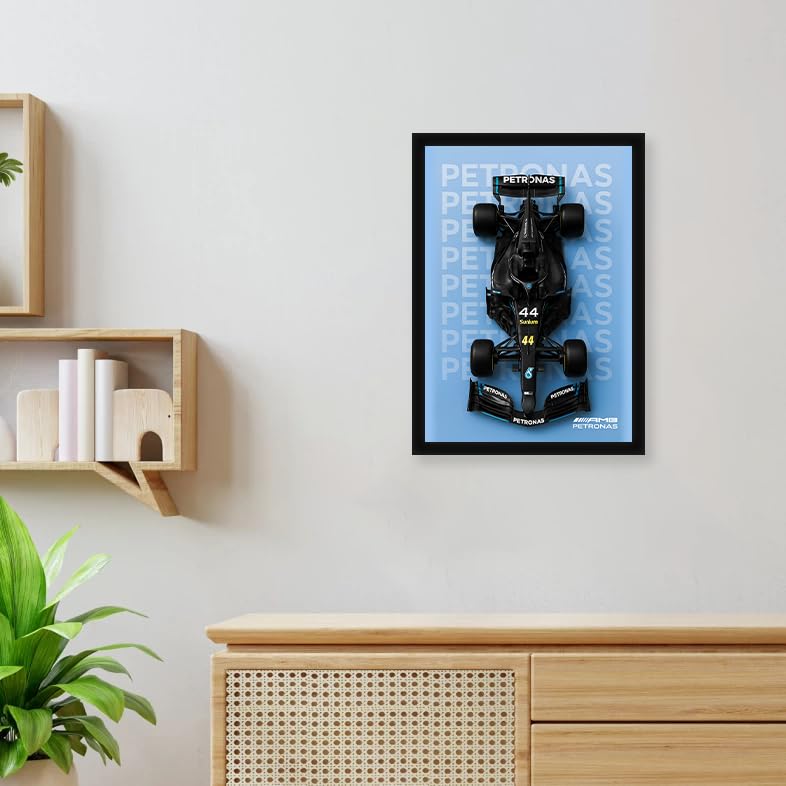 Image of CodersParadise F1 Racing Car Poster Frame - A4 Premium Framed Wall Art, Formula Race Car Decor for Bedroom, Office & Gaming Setup | Motorsport Wall Poster for Racing Fans, Gamers & Collectors