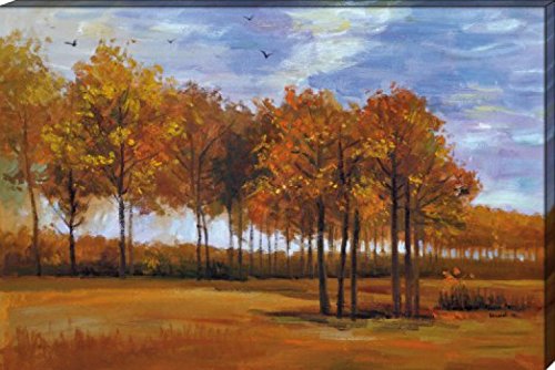 1art1 Vincent Van Gogh - Paisaje De Otoño 1885 Cuadro, Lienzo Montado...