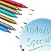 Eparé Wine Glass Markers - 7 pack - Erasable Metallic Ink Pen to Write Custom Charms on Drink