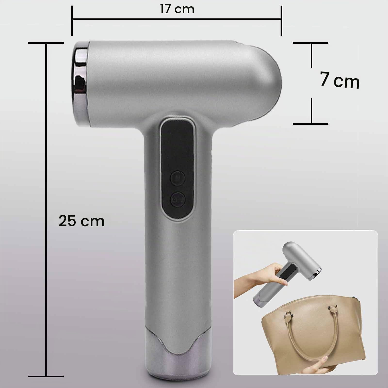 Secador de pelo inalámbrico para mujeres y hombres, secador de pelo de viaje recargable por USB, silencioso, portátil, con boquilla, 100.000 rpm, 200 W, equipo de peinado para dormitorio, viajes